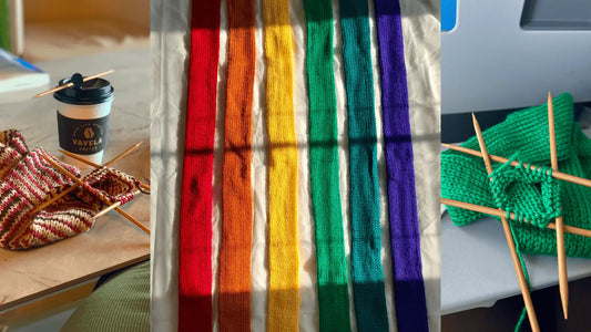 How to Knit a Tube With Straight Needles Featured Photo